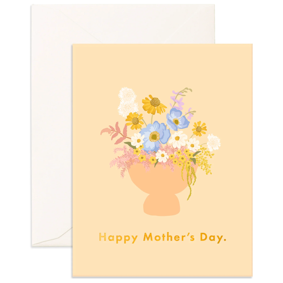 Fox & Fallow Mother's Day Vase Greeting Card