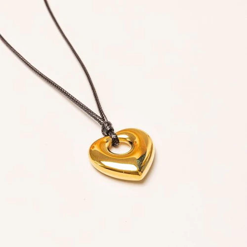 Heart Pendant Necklace in Gold