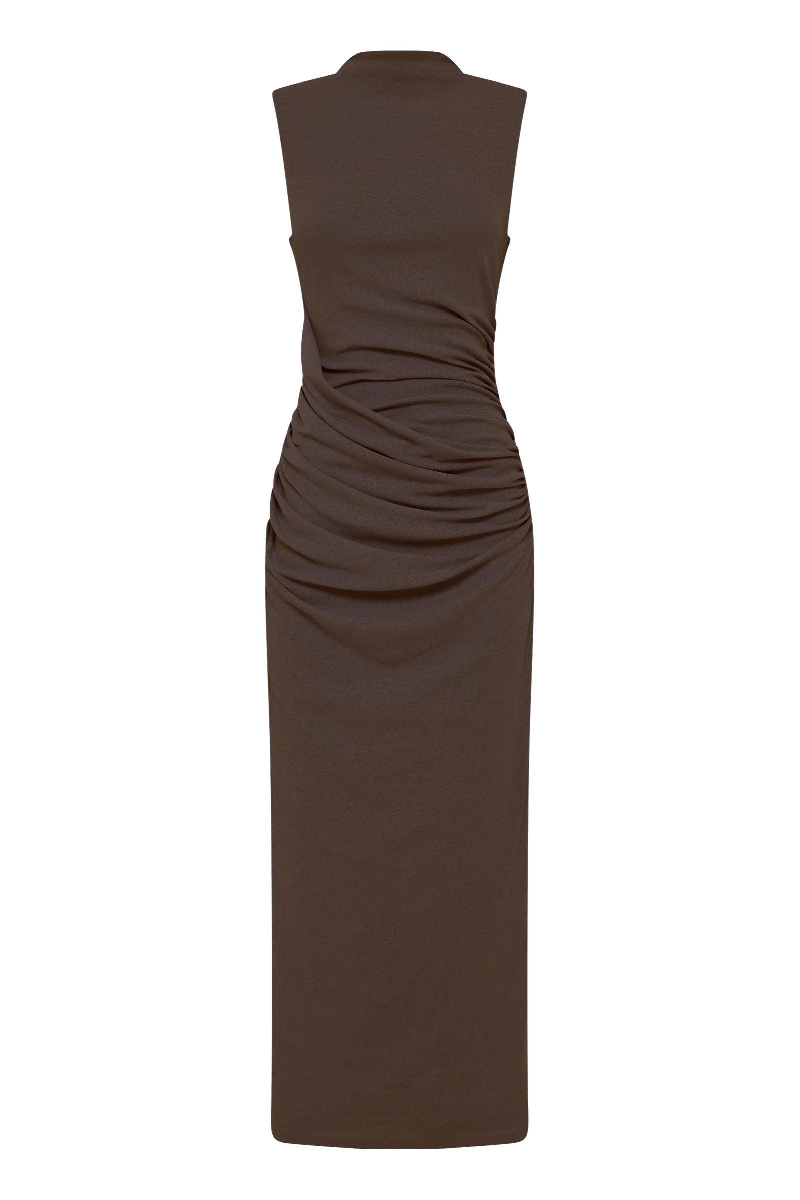 Sara Mesh Dress - Walnut