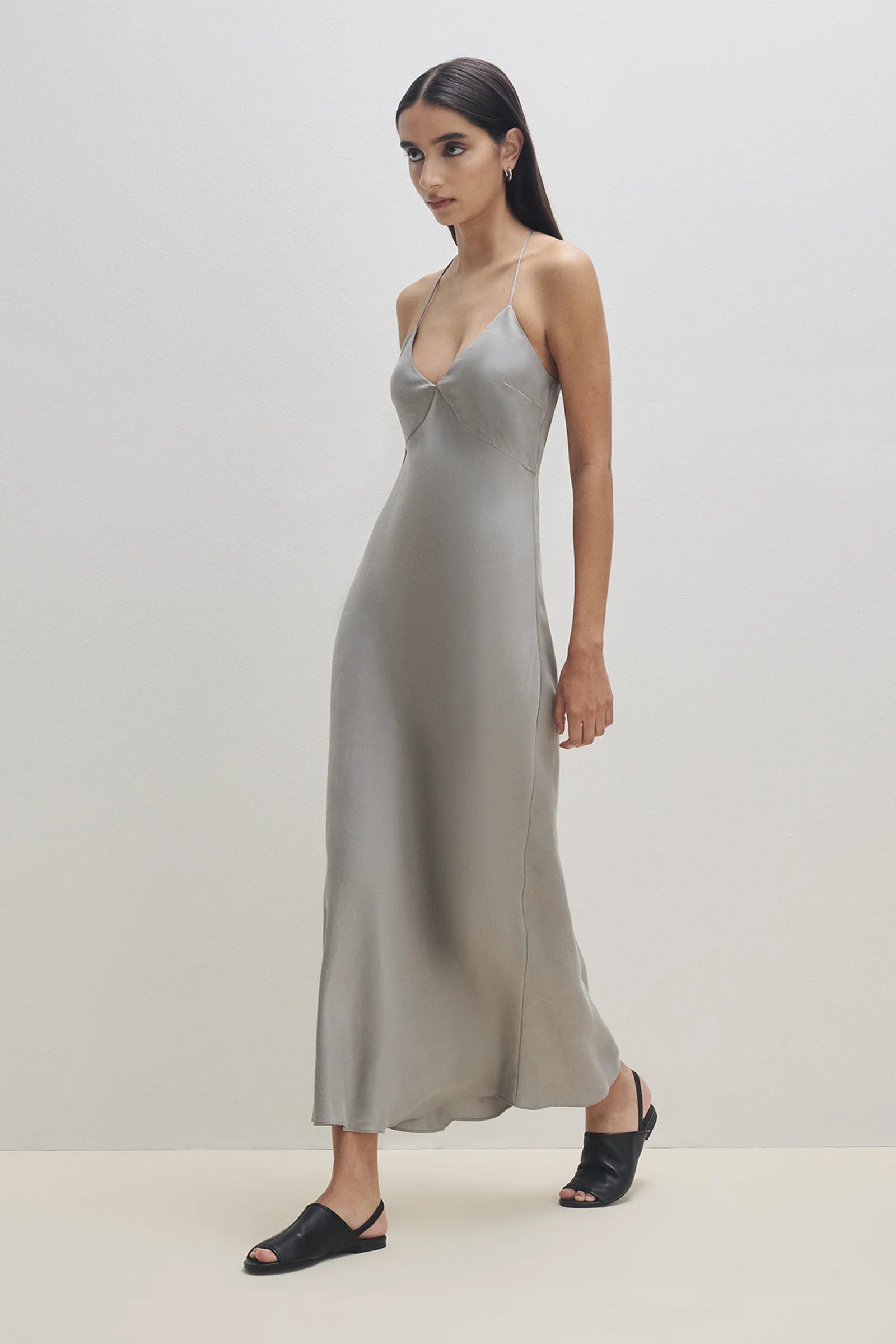 Rylan Slip Dress - Smoke