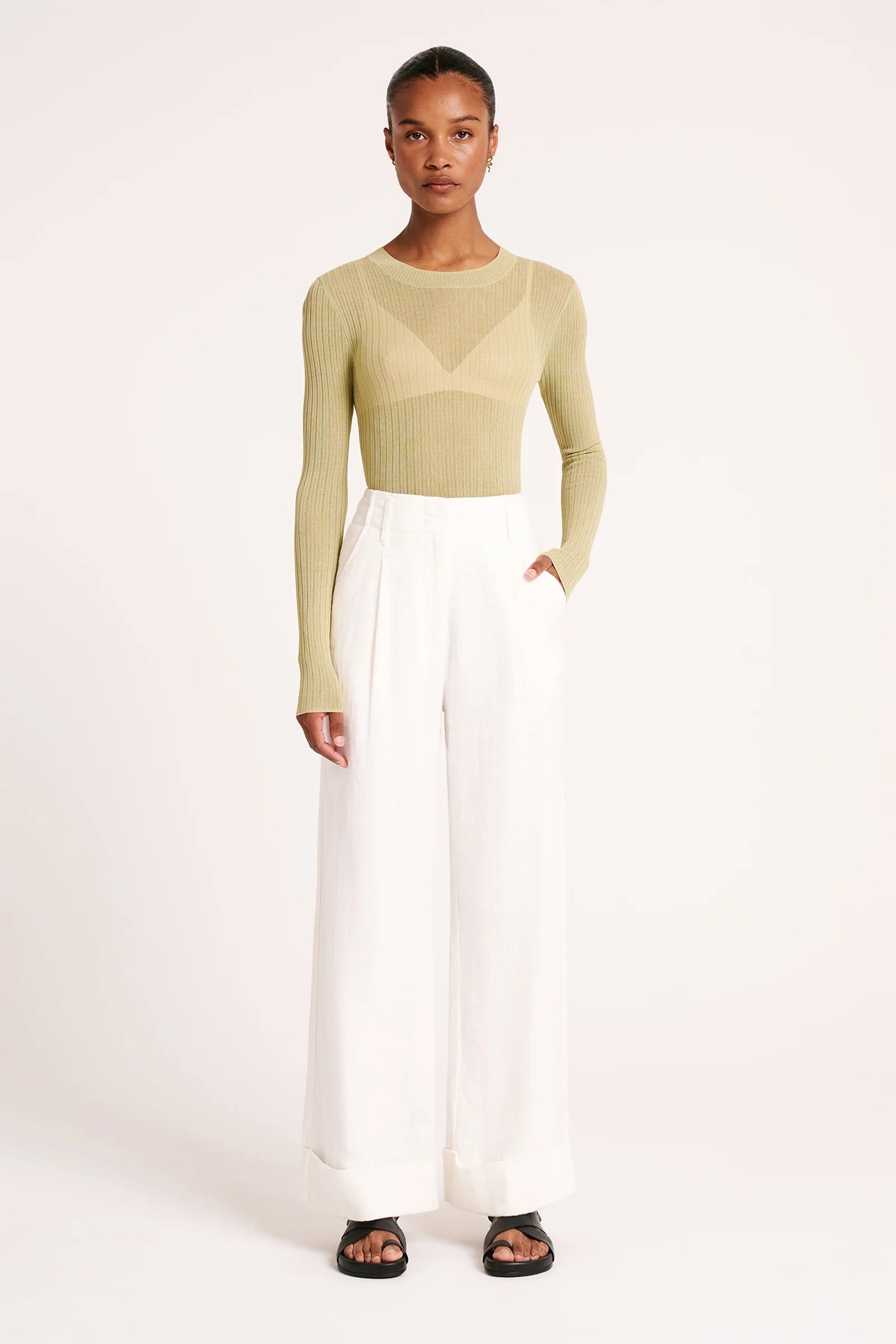 Paloma Tailored Pant - Salt