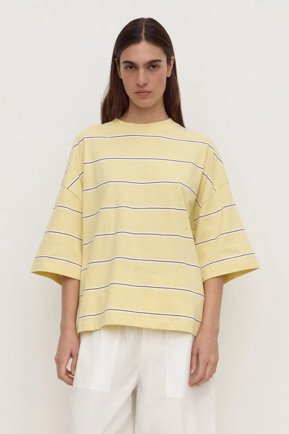 Nora Stripe Oversized Tee – Rind Stripe