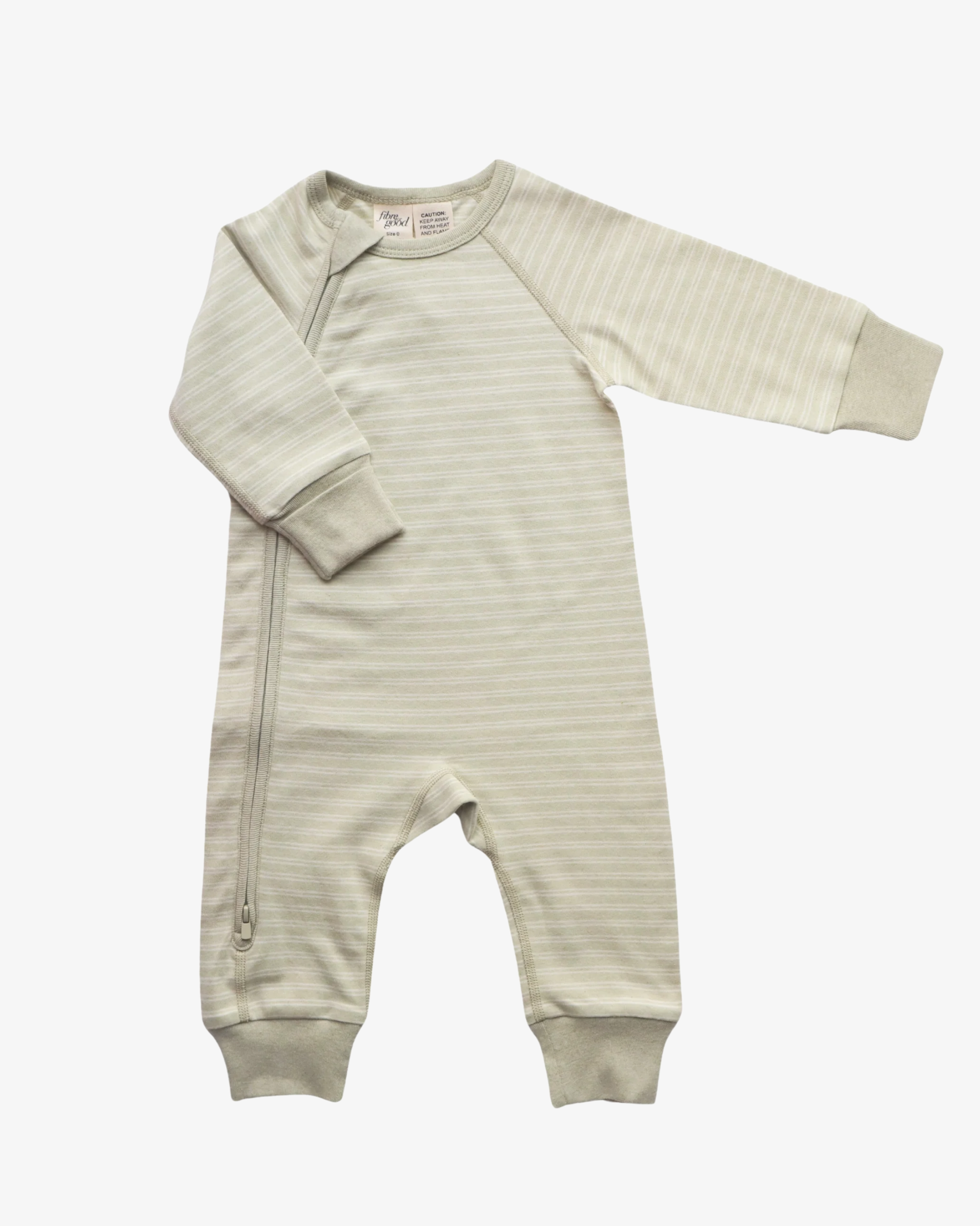 Organic Stripe Baby Romper