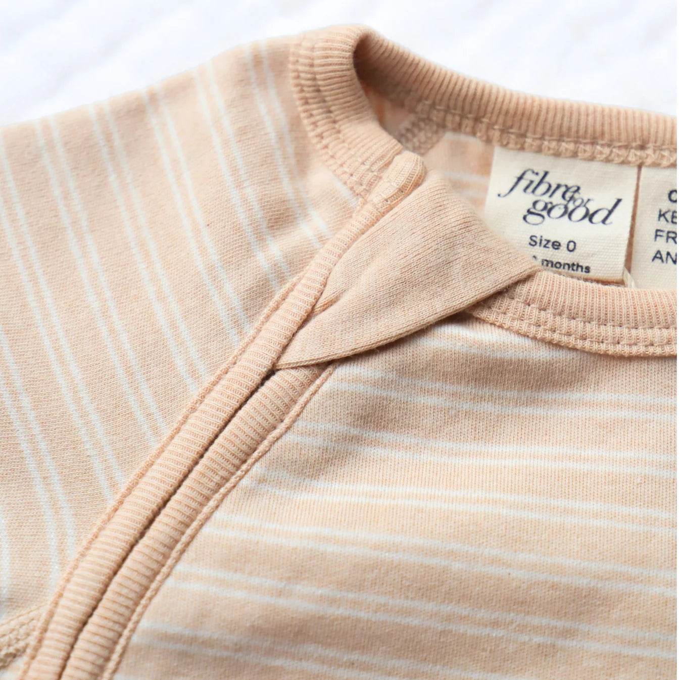 Organic Stripe Baby Romper