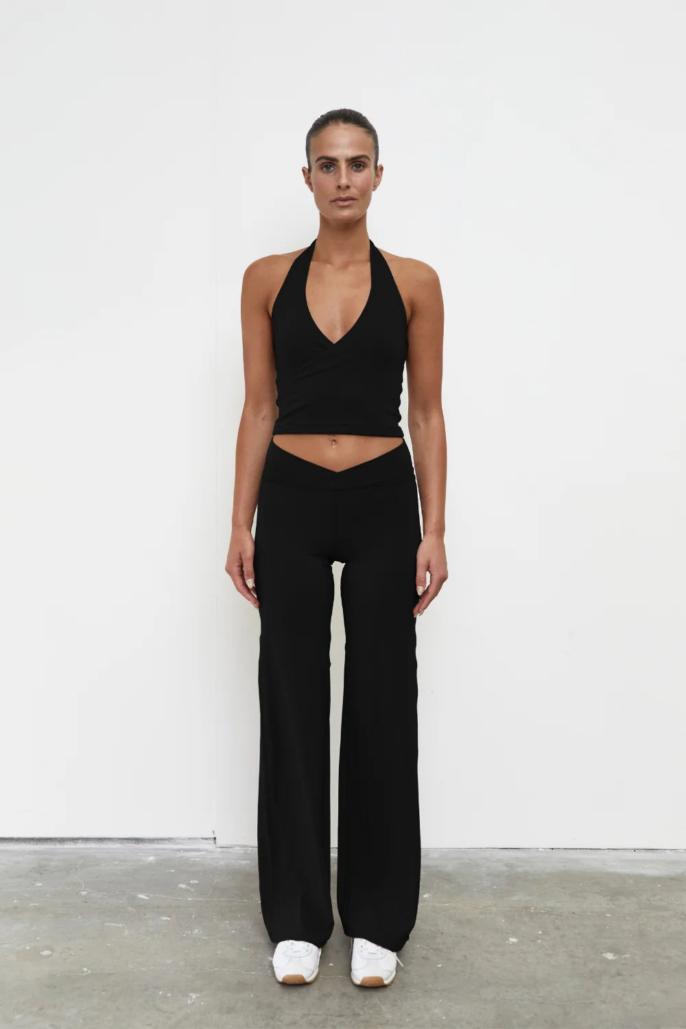 Wrap Staight Leg - Black