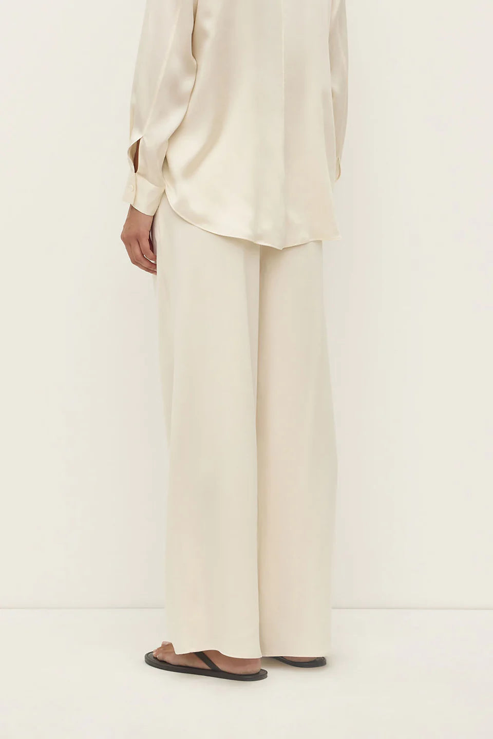 Pippa Silk Pant - Cream