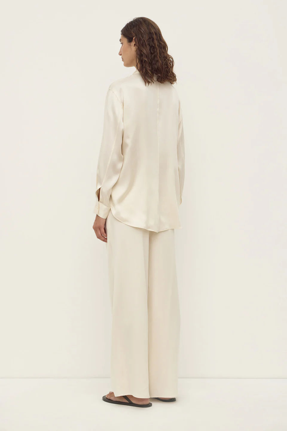 Pippa Silk Pant - Cream