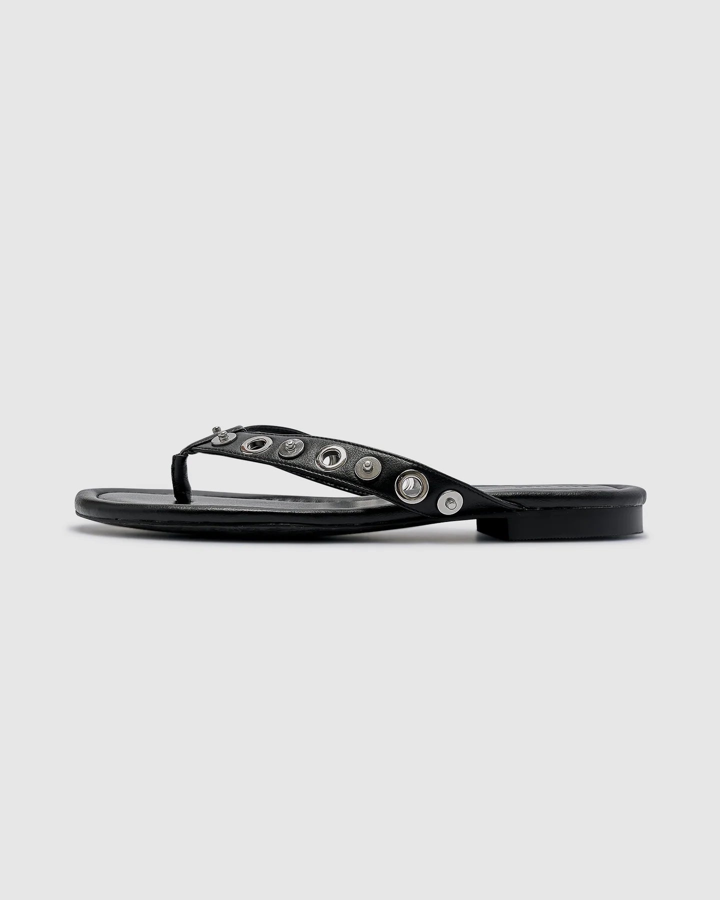 Eyelet Sandal - Black