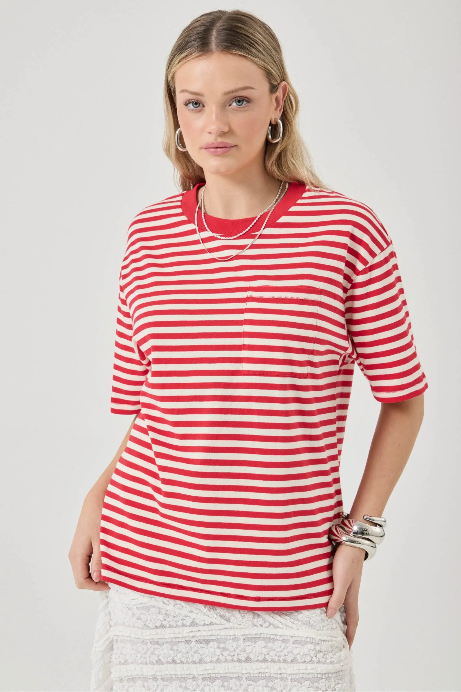 Off Duty Tee - Candy Stripe