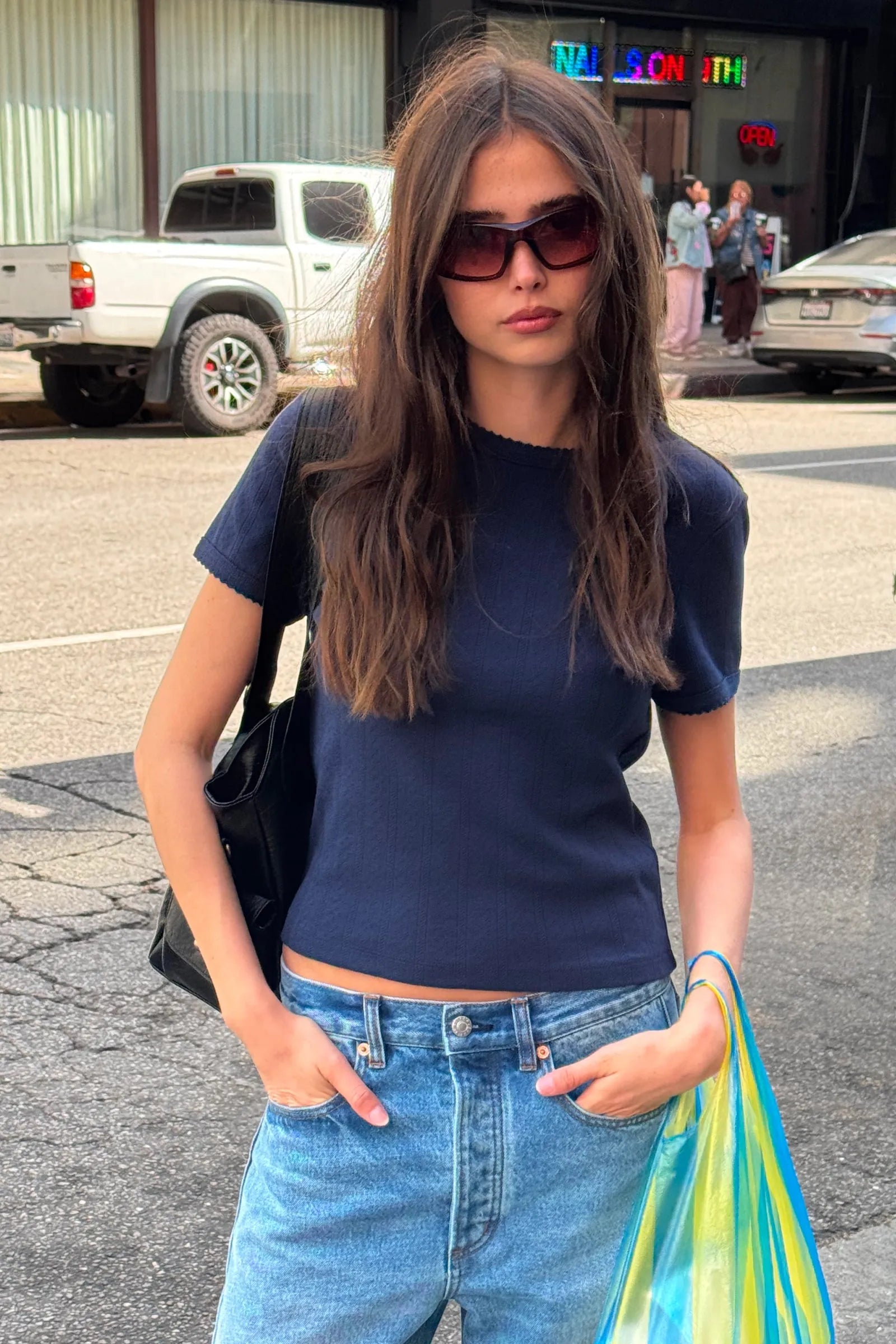 Pointelle Classic Tee