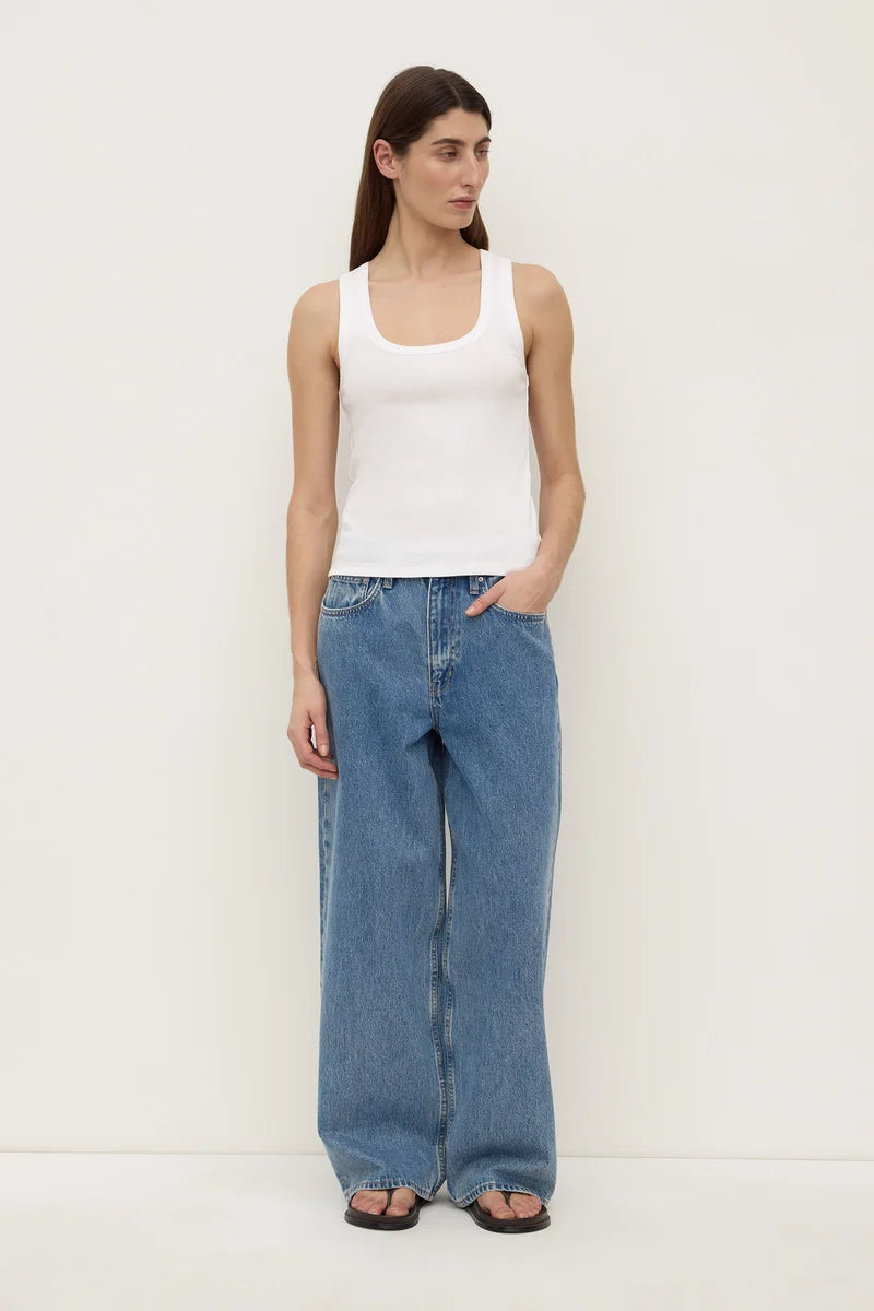 Robyn Scoop Neck - White