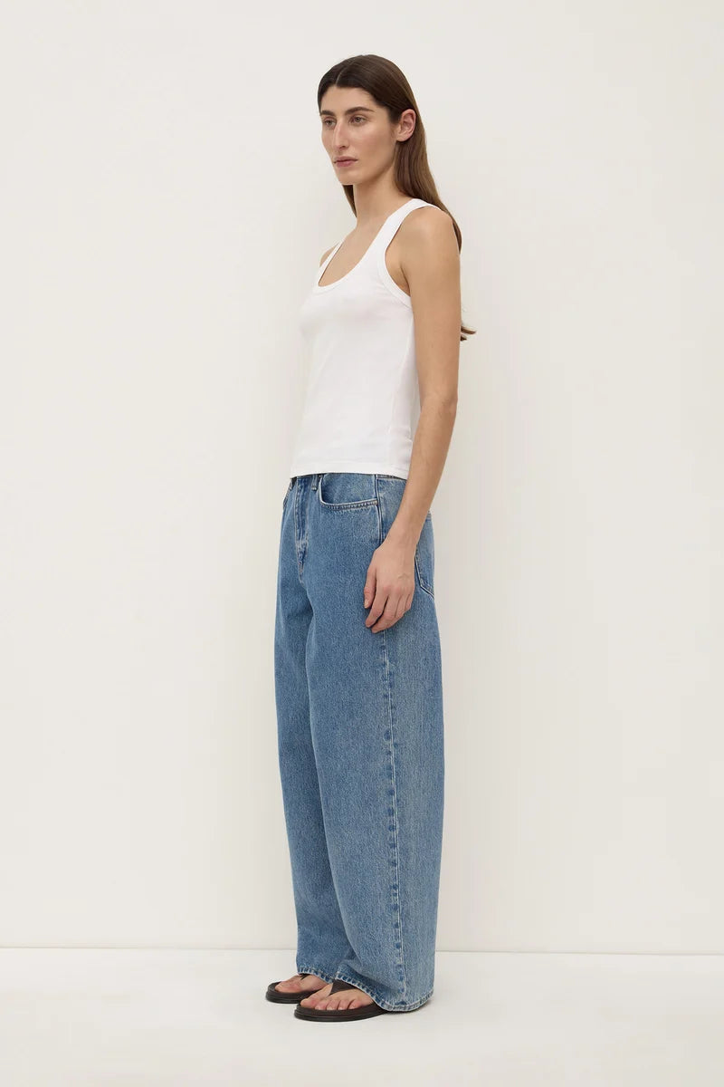 Robyn Scoop Neck - White