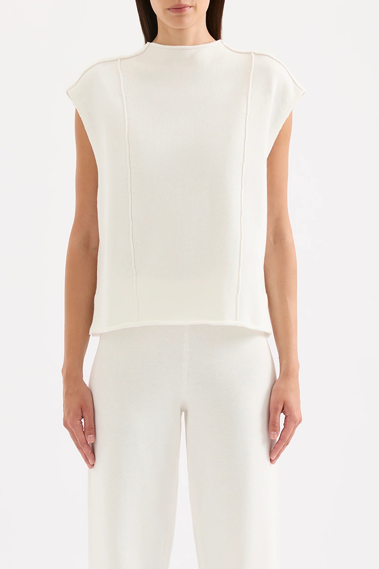 Landa Knit Tee - Salt