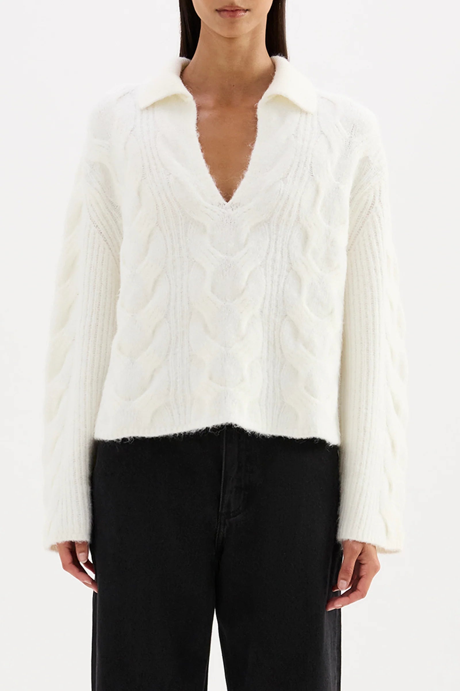 Anise Cable Knit - Salt