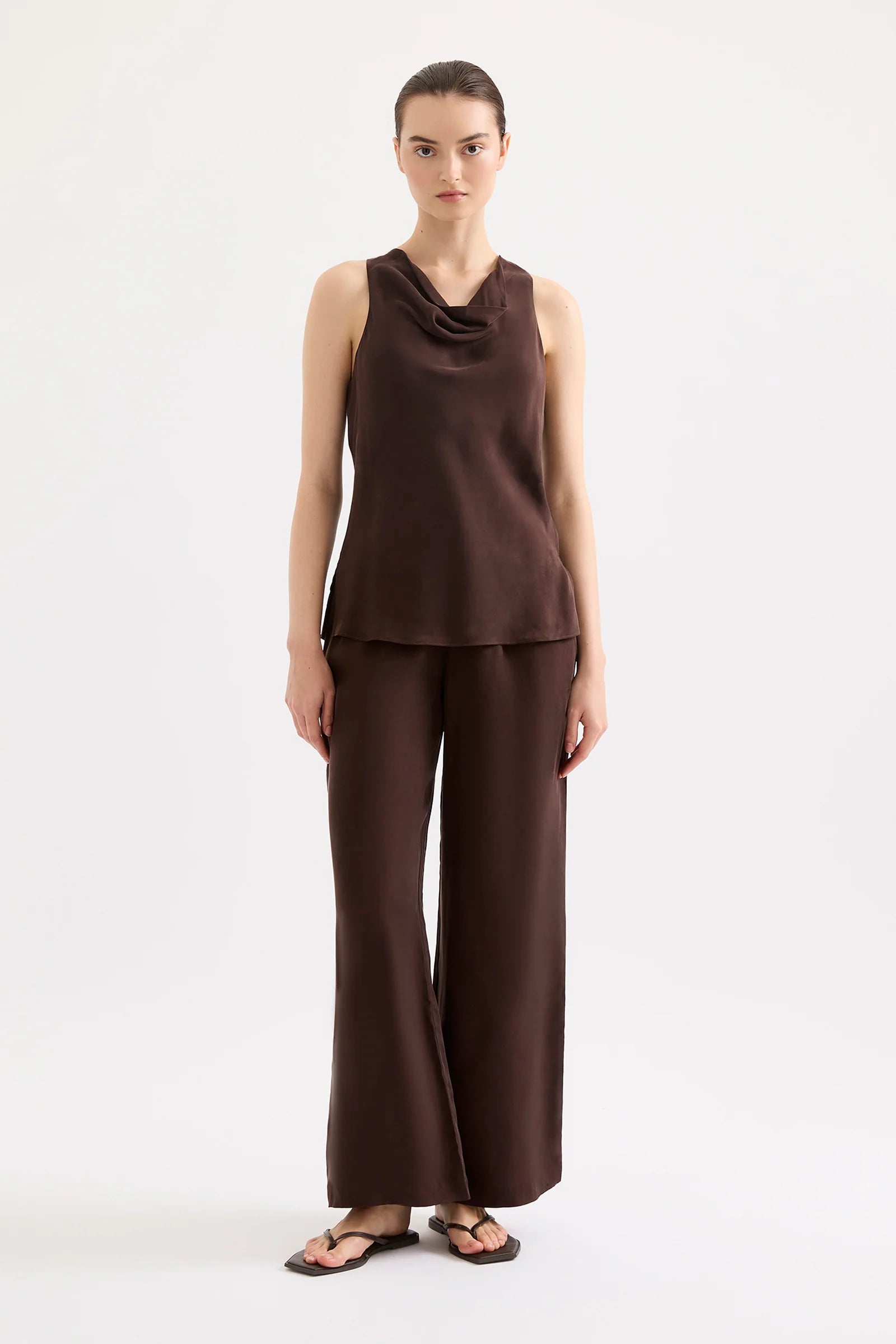 Raven Cupro Top - Raisin