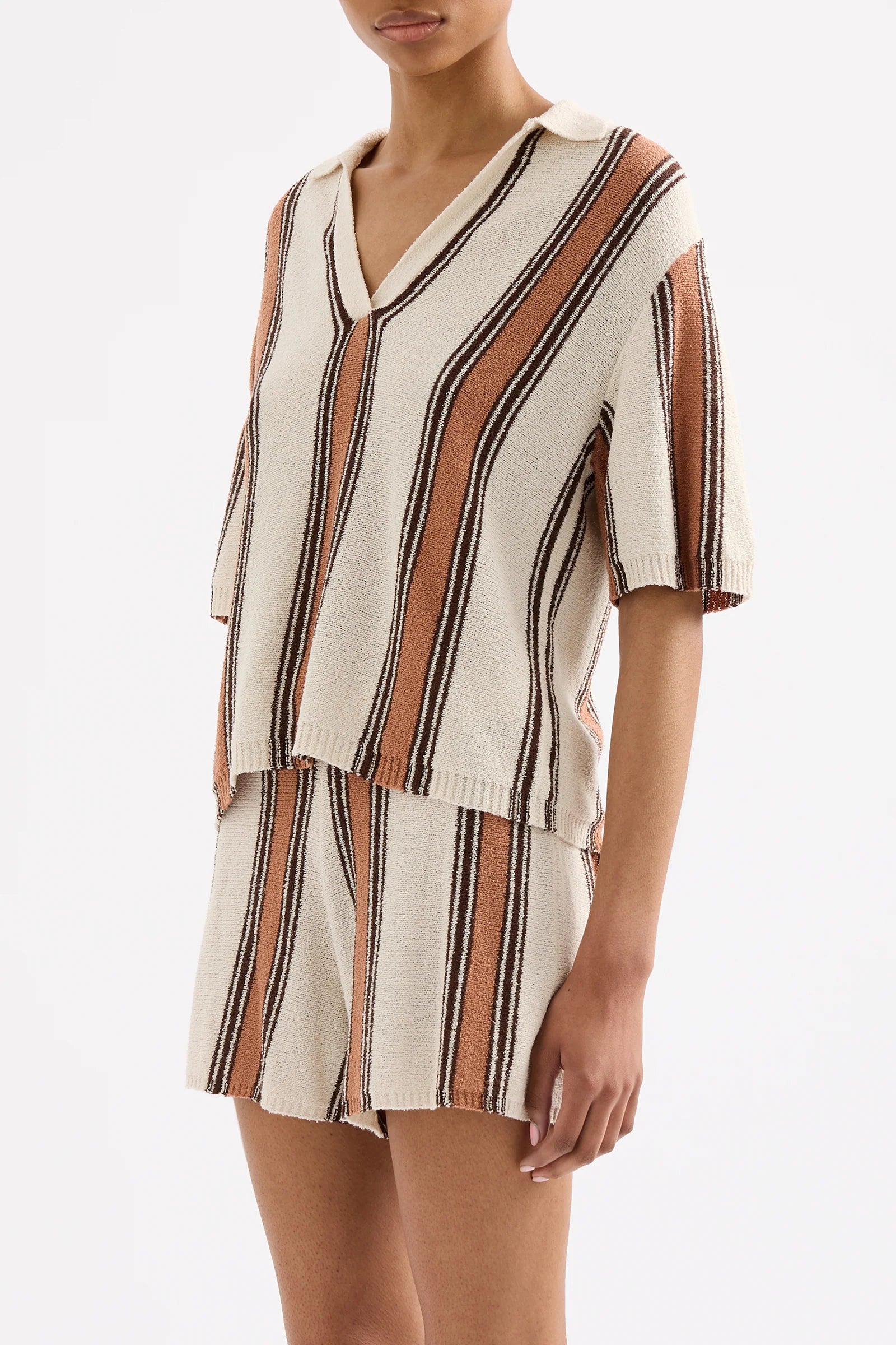 Oda Knit Top - Manuka Stripe