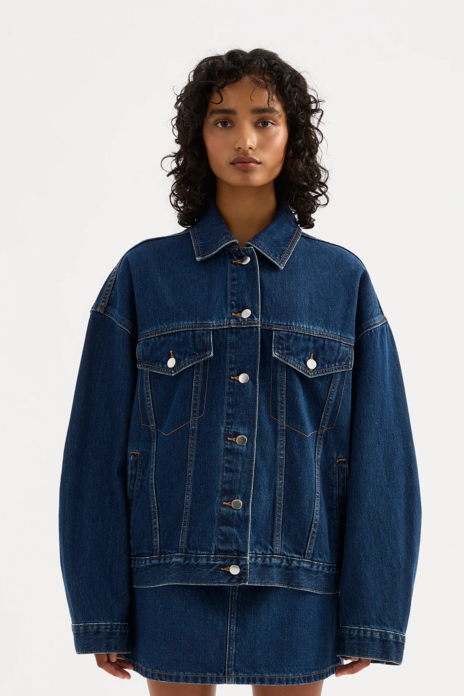 Sia Denim Jacket - Force Blue