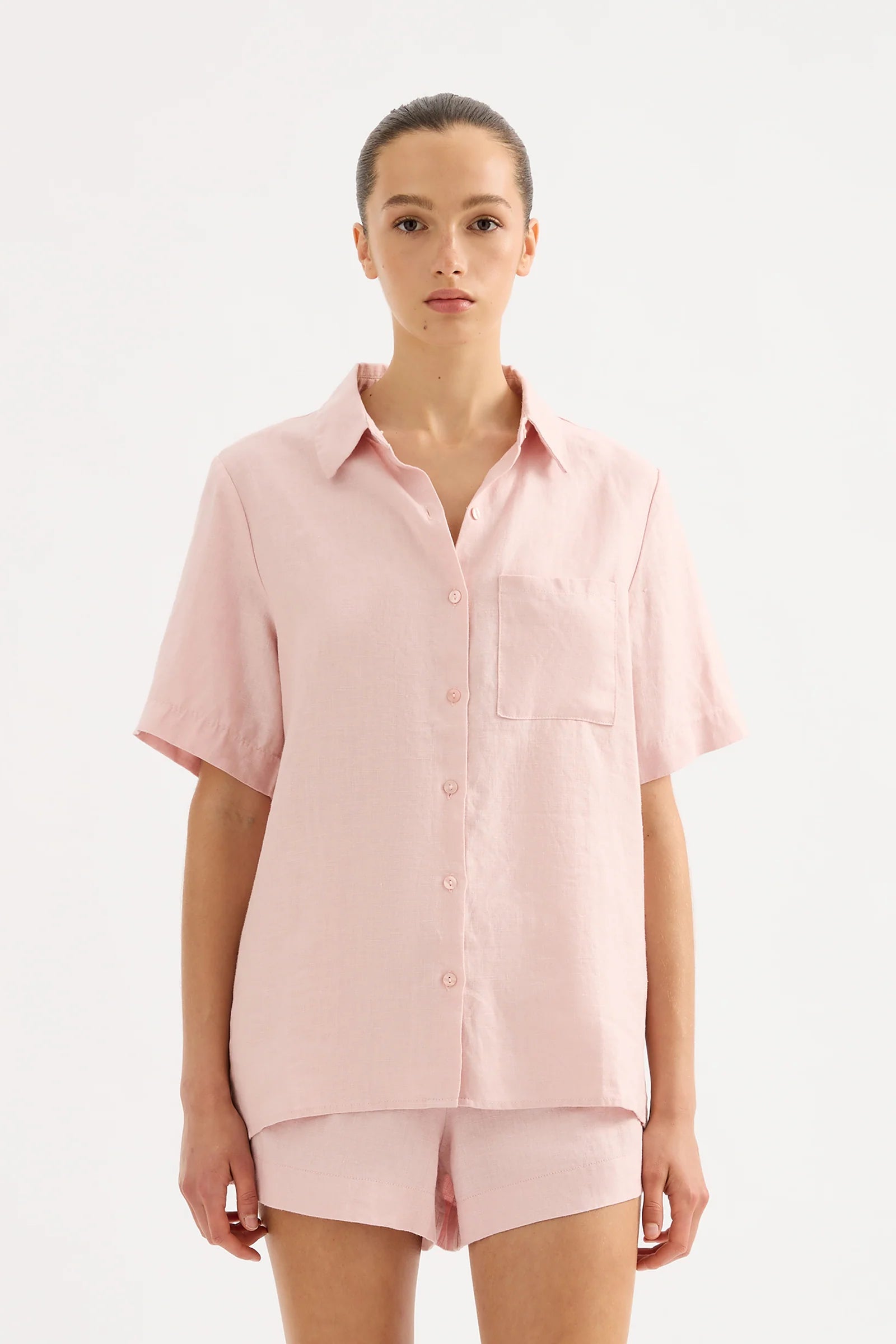 Blake Linen Shirt - Quartz