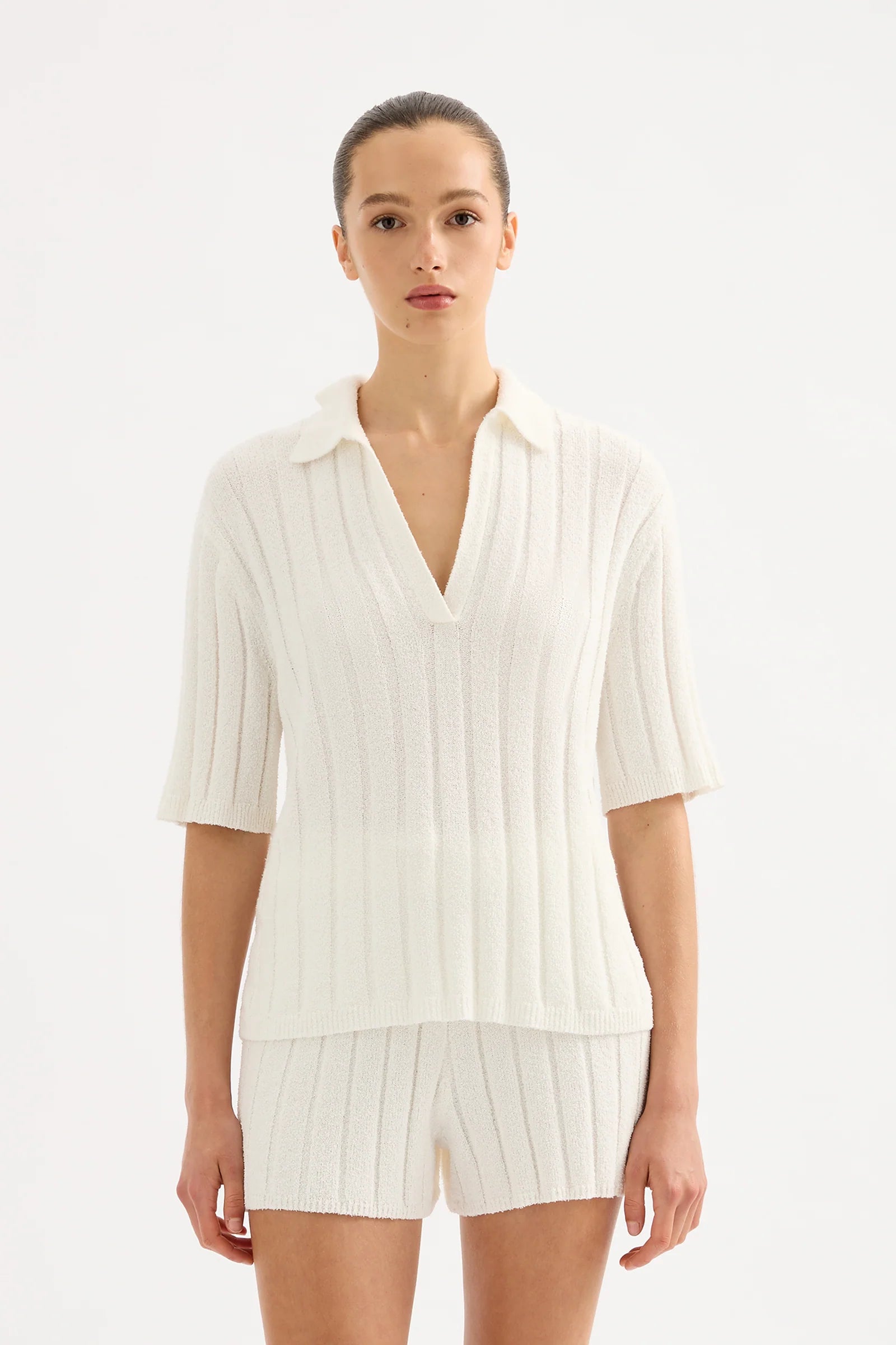 Brinkley Knit Top - Salt