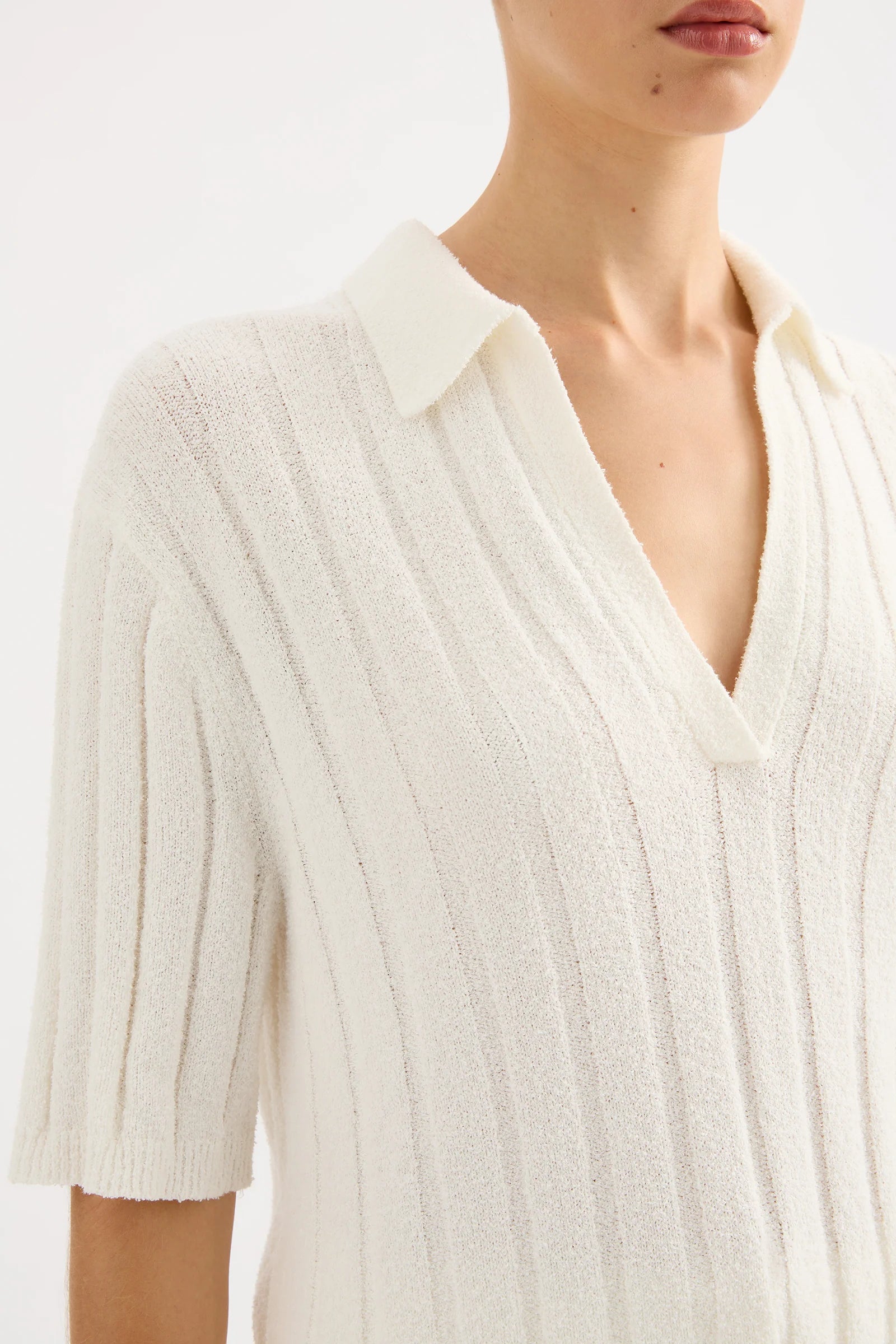 Brinkley Knit Top - Salt