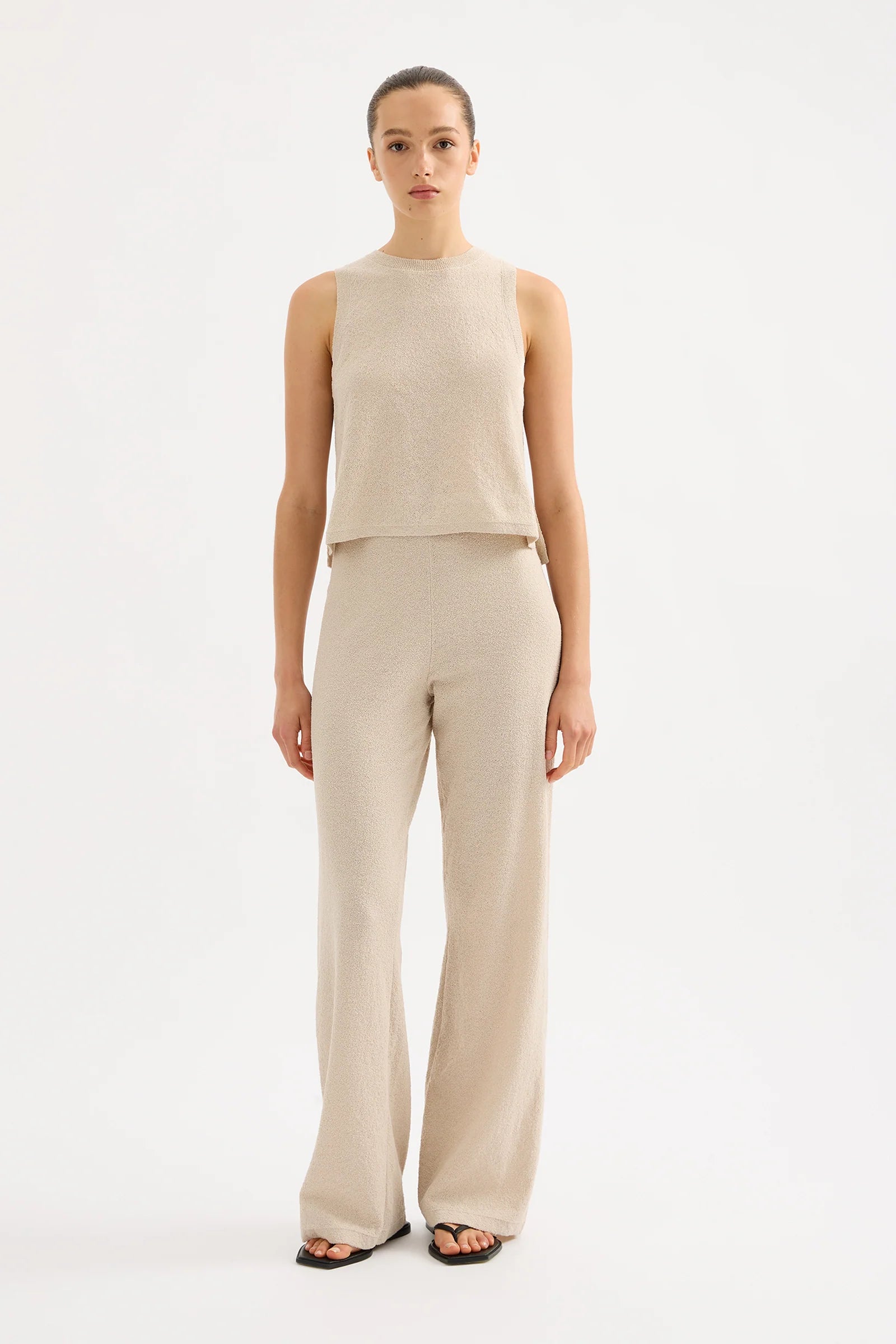 Zosia Knit Pant - Bone