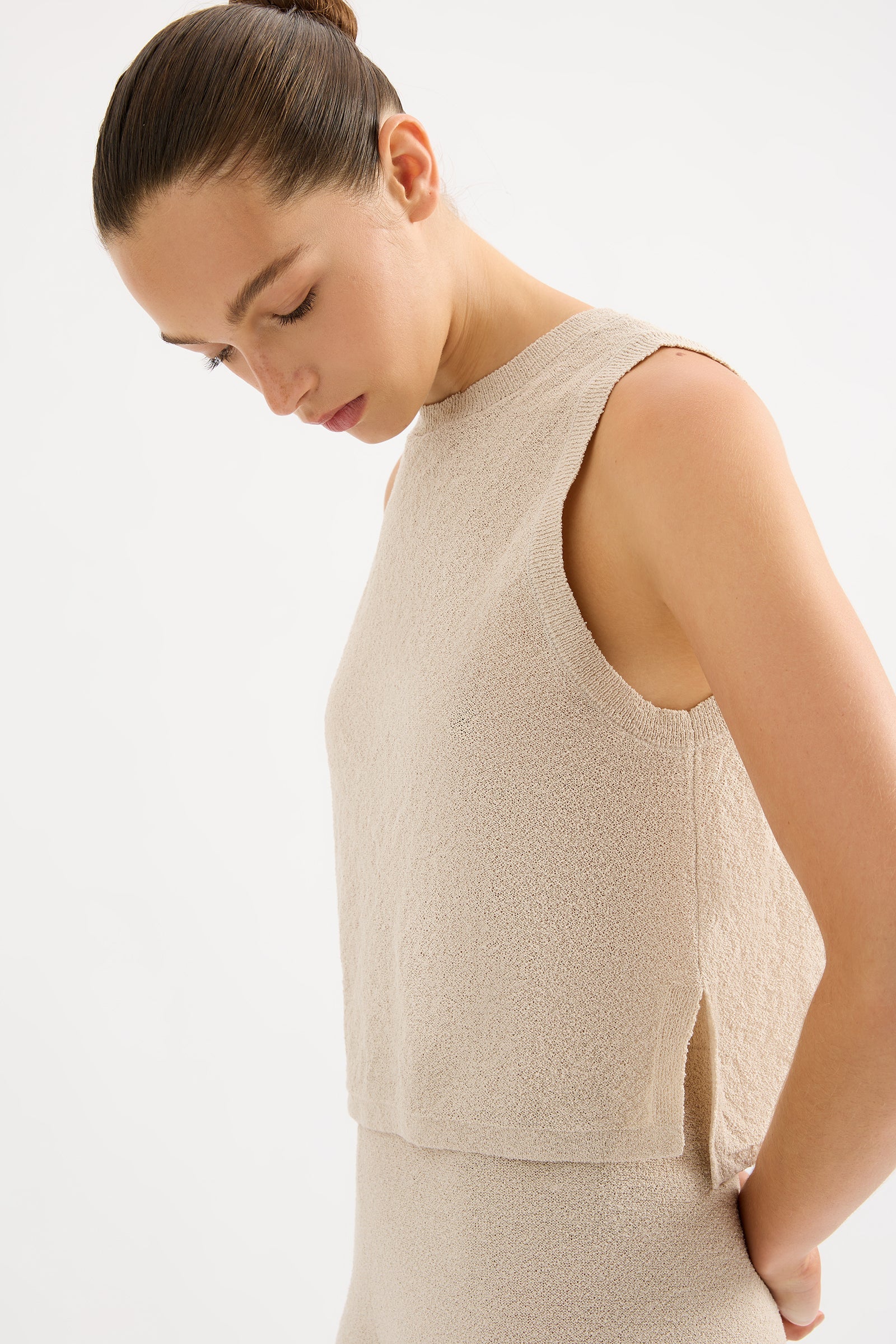 Zosia Knit Tank - Bone