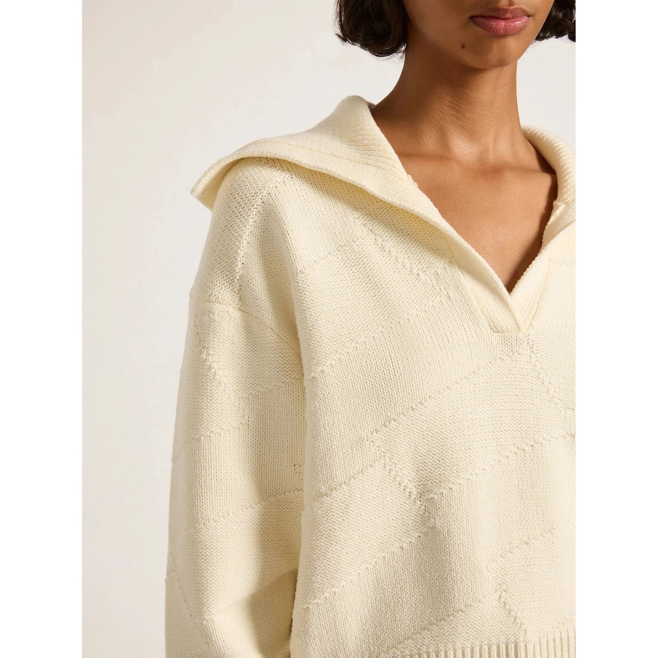 Nude Lucy Addison Rugby Knit - Cloud