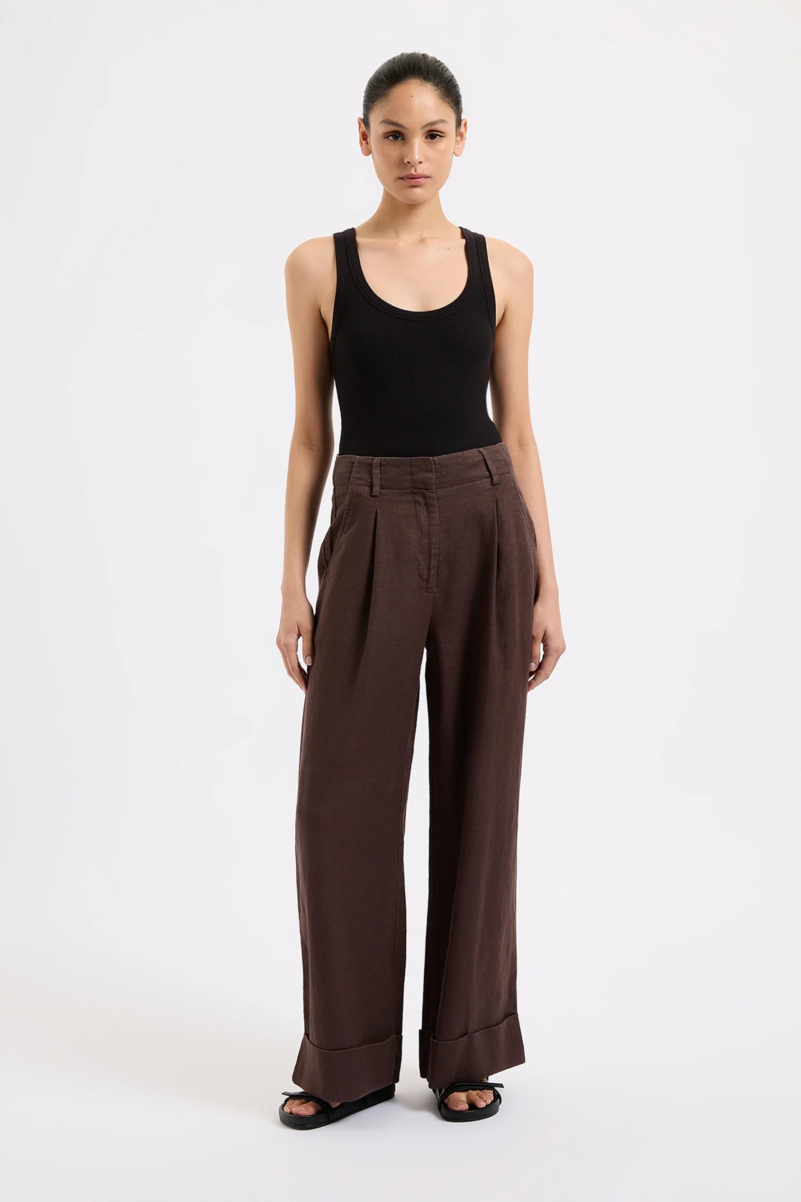 Paloma Tailored Pant - Espresso