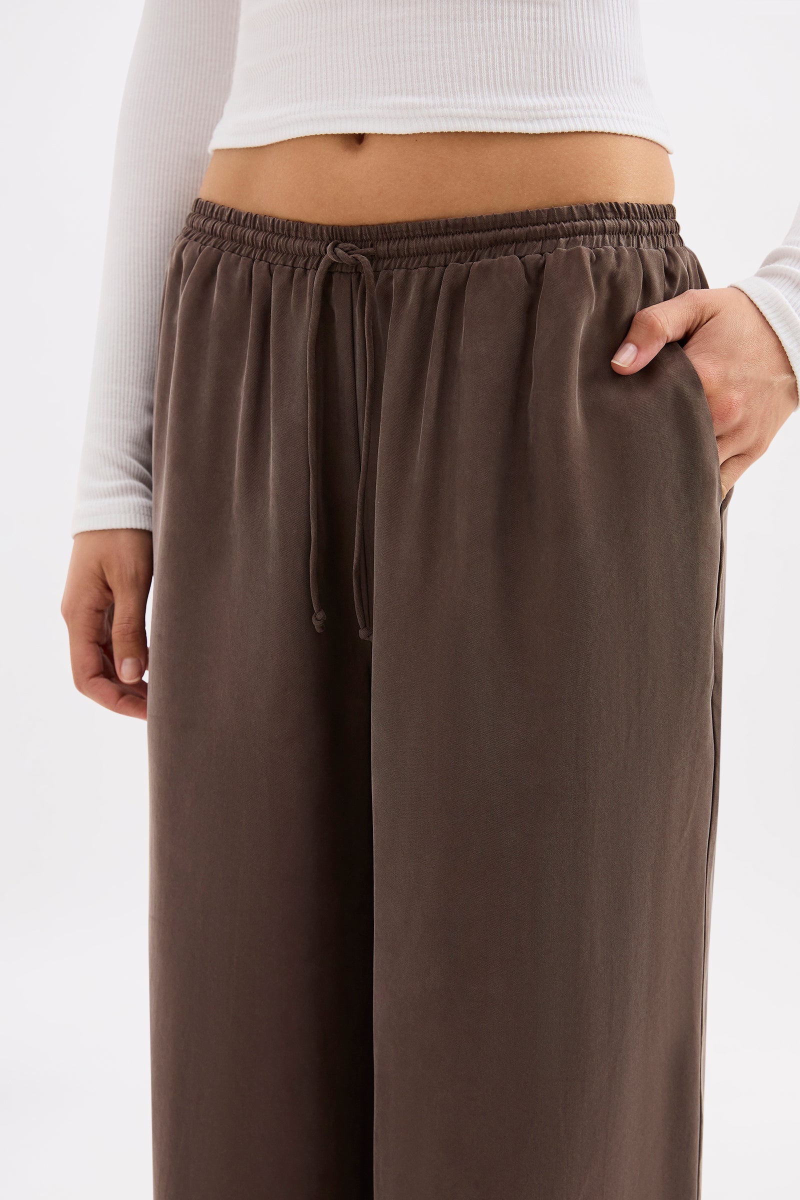 Rika Cupro Pant - Walnut