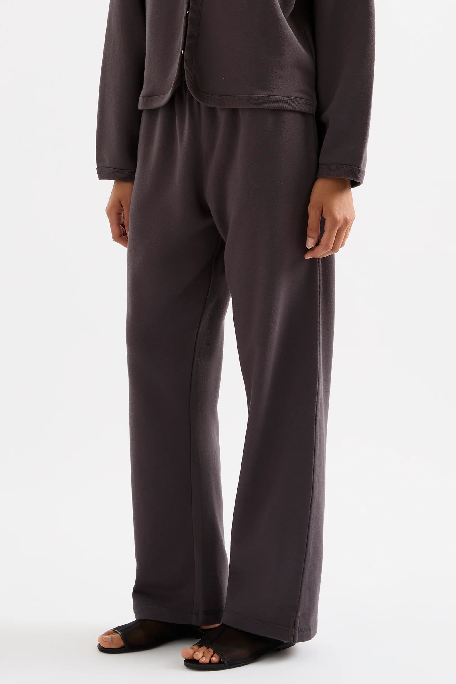 Lounge Fleece Trackpant - Coal