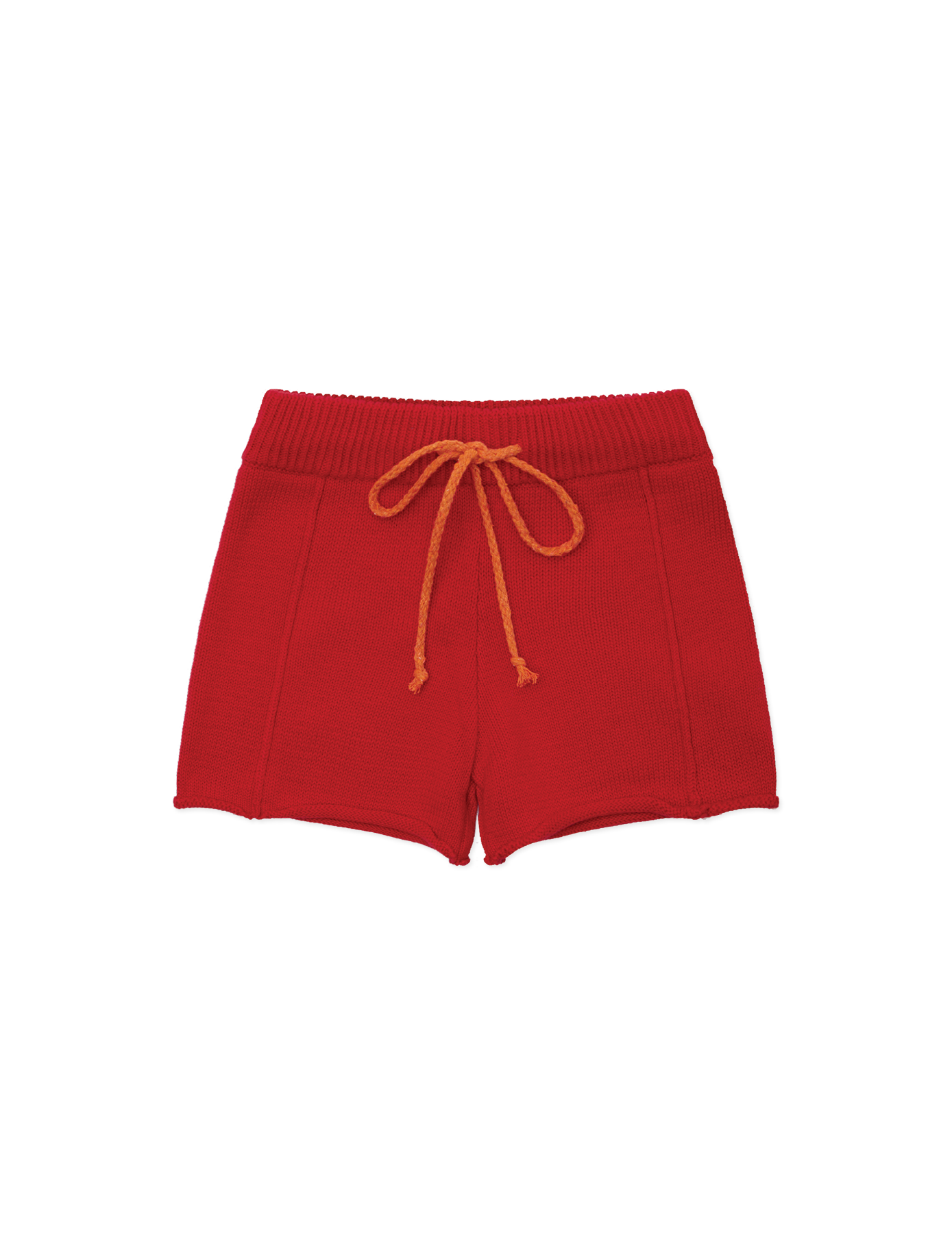 Knitted Shorties - Tomato