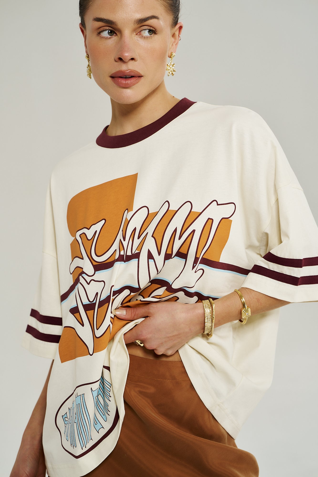 Bordeaux 55 Tee - Vintage White