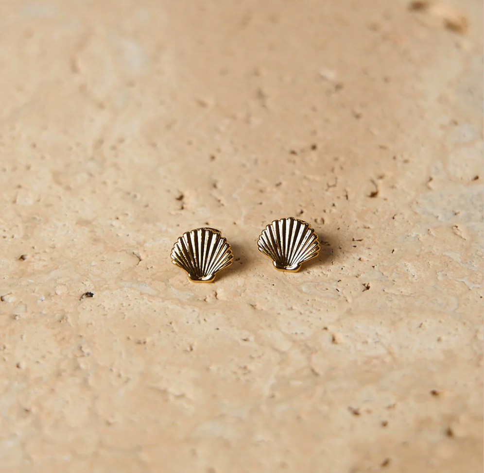 Ada Stud Earrings - Gold