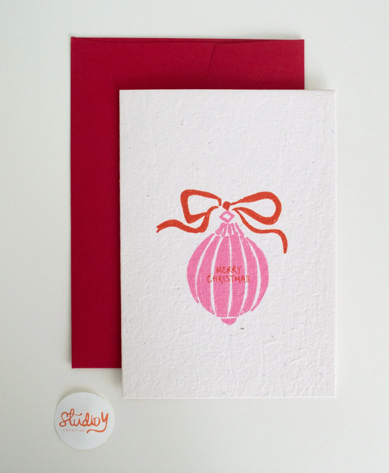 Crayon Bauble Card