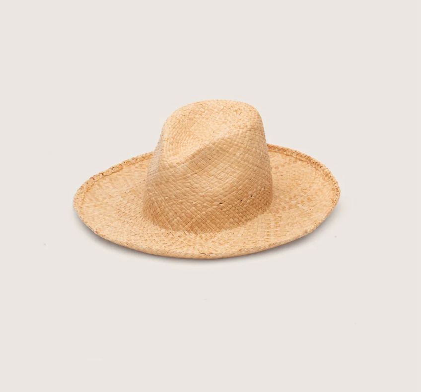 Jude Sand Wide Brim Raffia Straw Hat