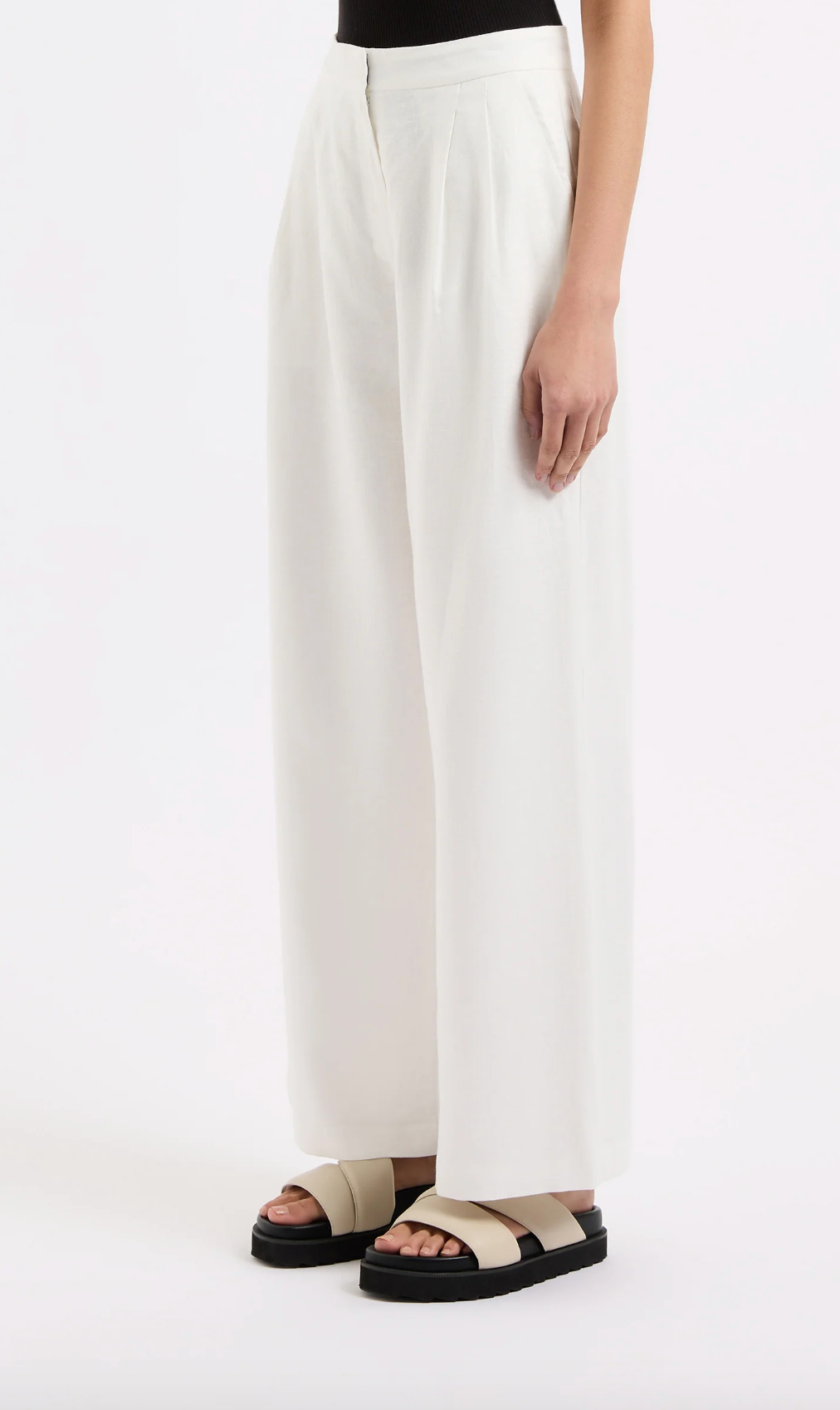 Thilda Linen Culotte - White