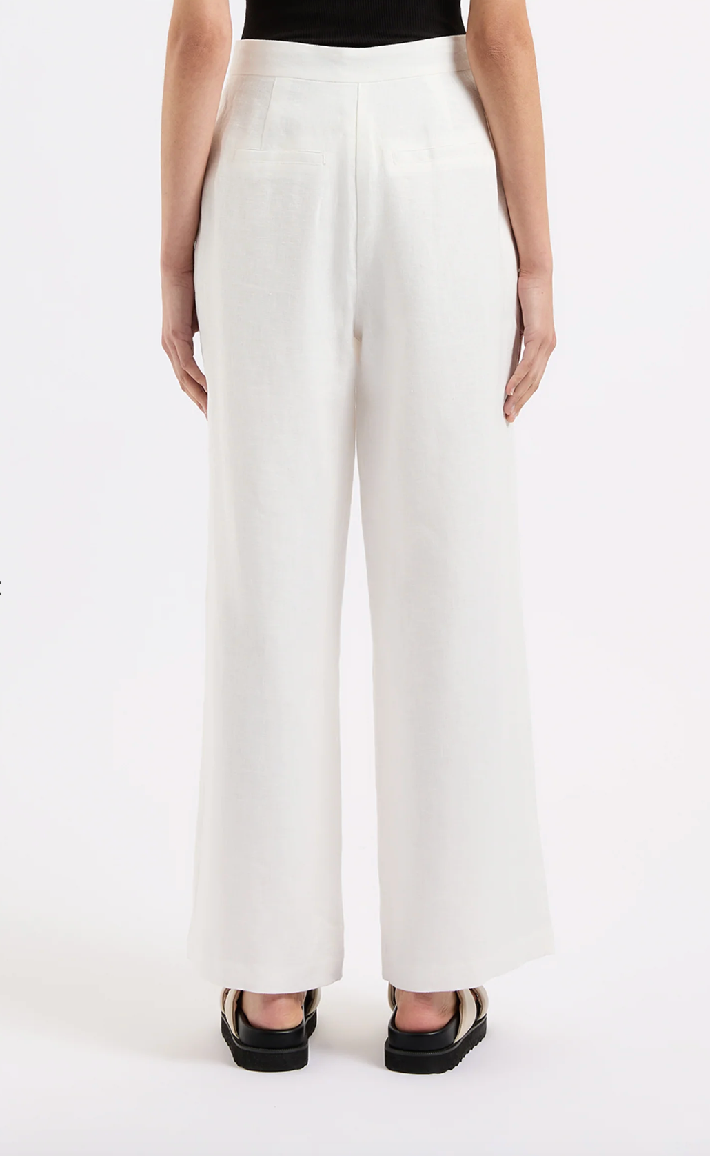 Thilda Linen Culotte - White