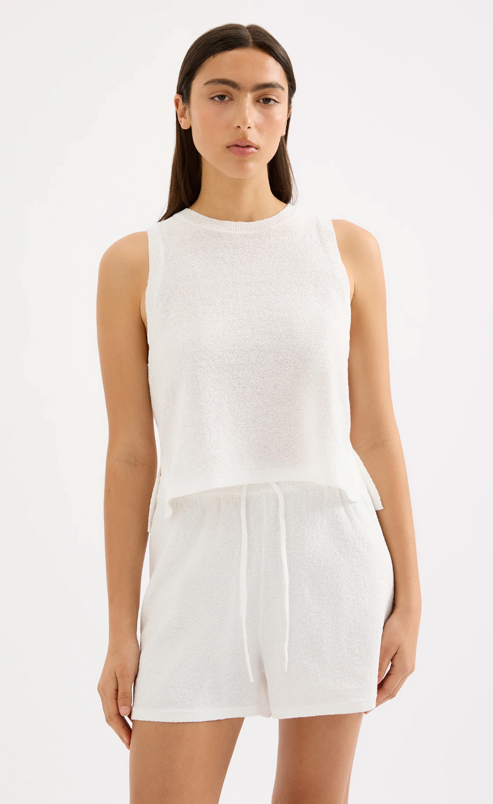 Zosia Knit Tank - White