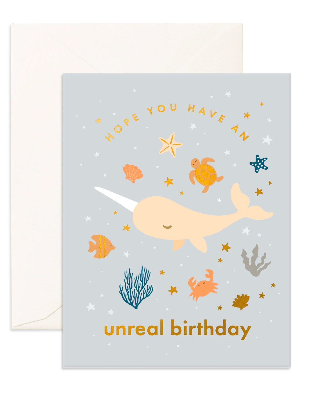 Birthday Narwhal Greeting Card