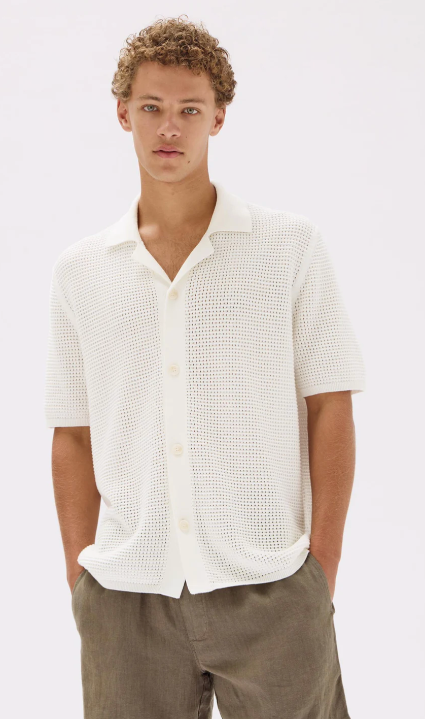 Peyton Knit Shirt - Cream