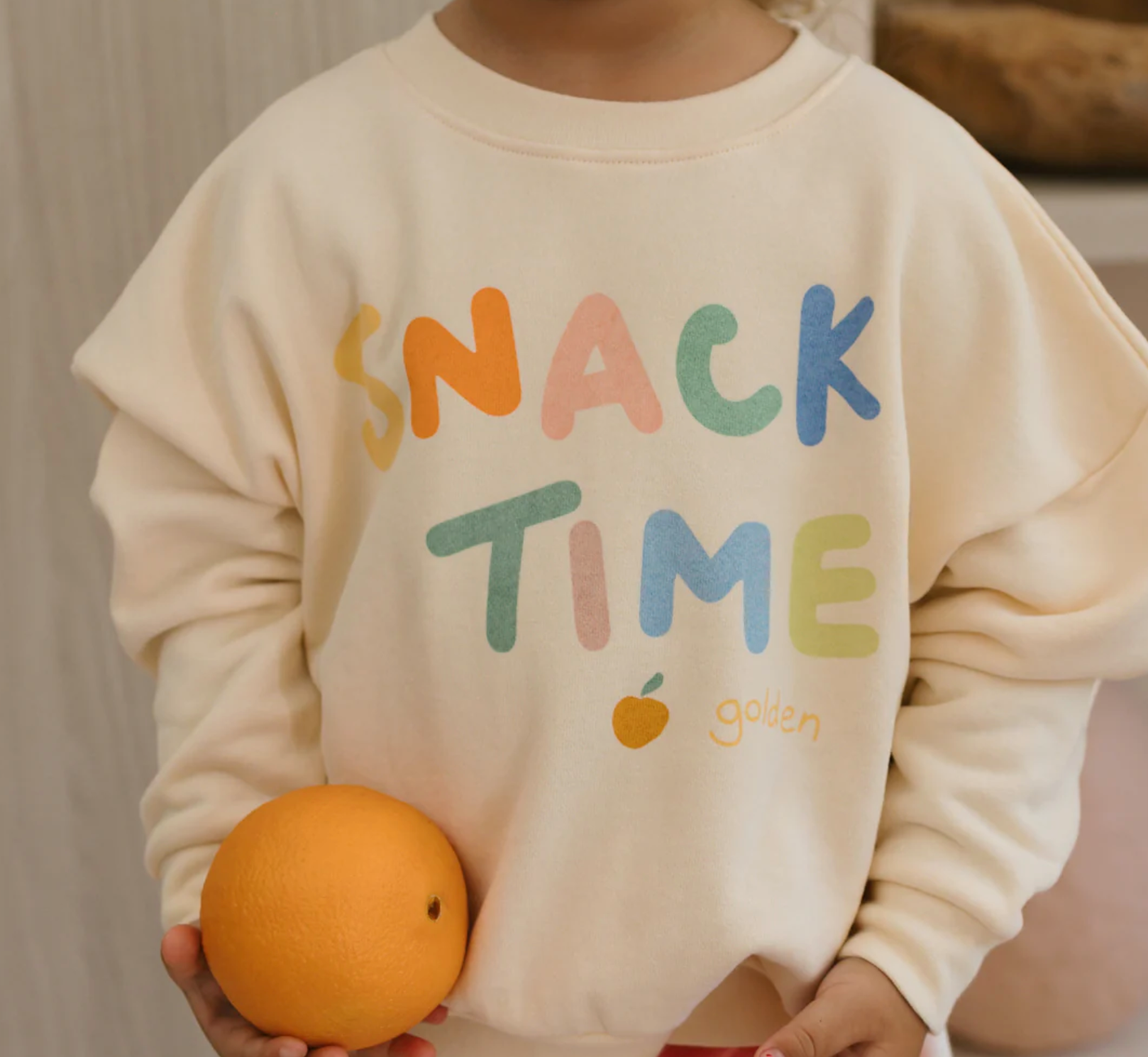 Snack Time Sweater - Cream