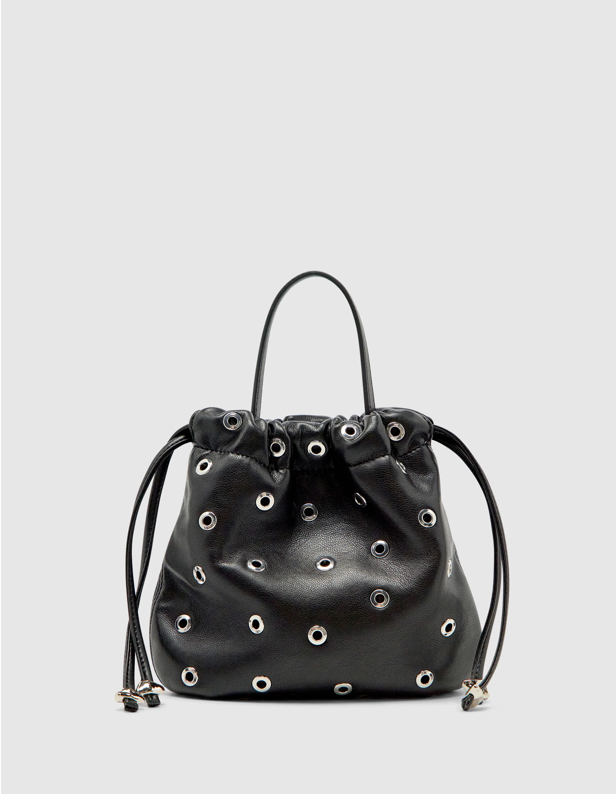 Halle Eyelet Crossbody Bag - Black