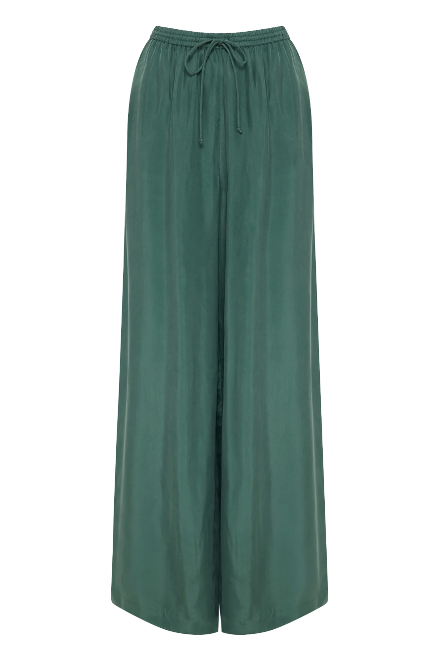 Leon Cupro Pant - Emerald