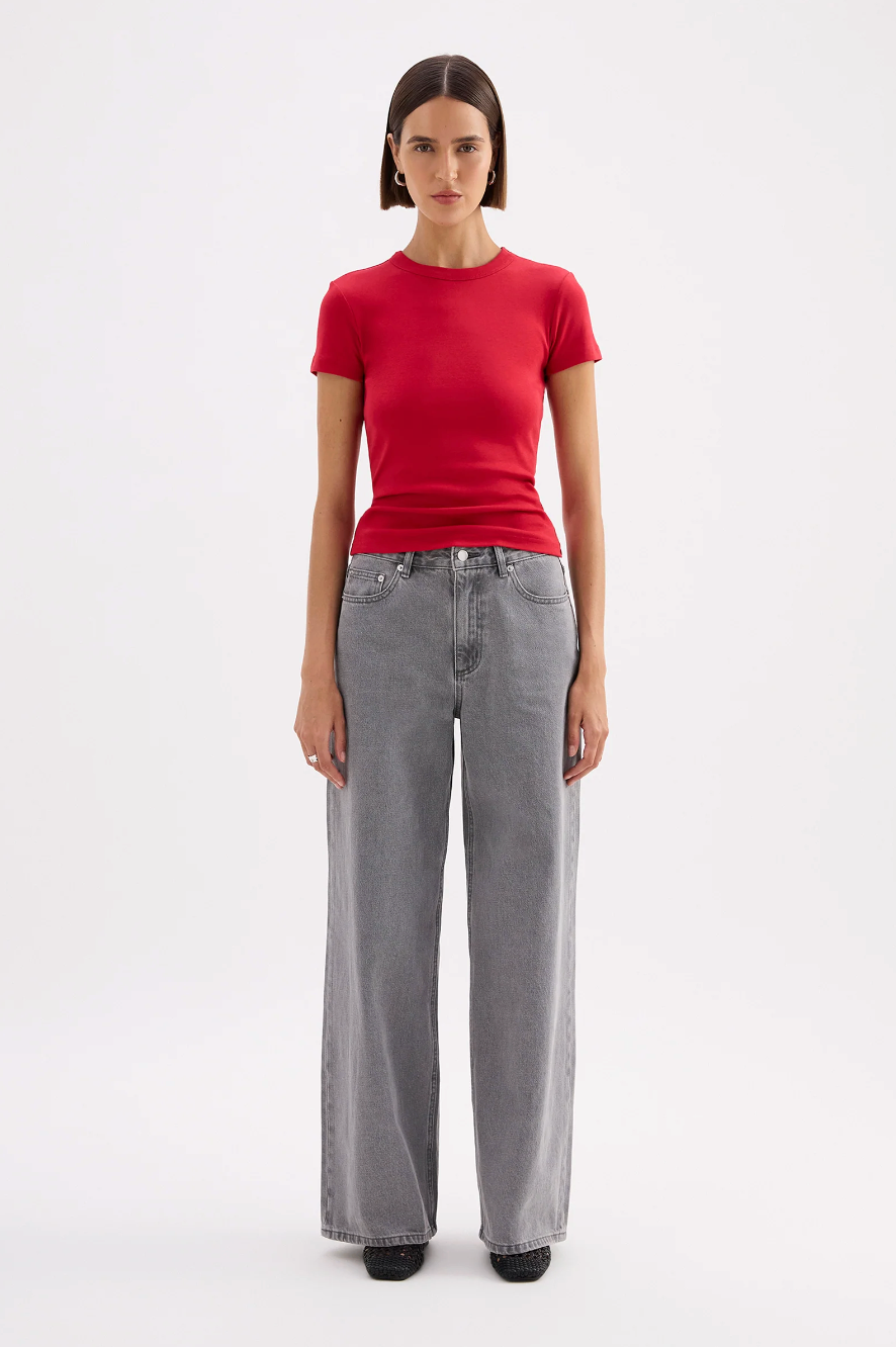 Organic Baby Tee - Cherry