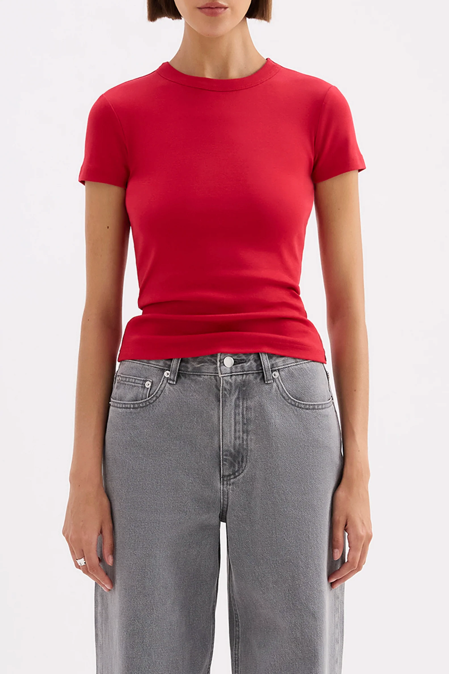 Organic Baby Tee - Cherry