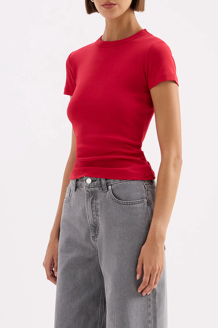 Organic Baby Tee - Cherry