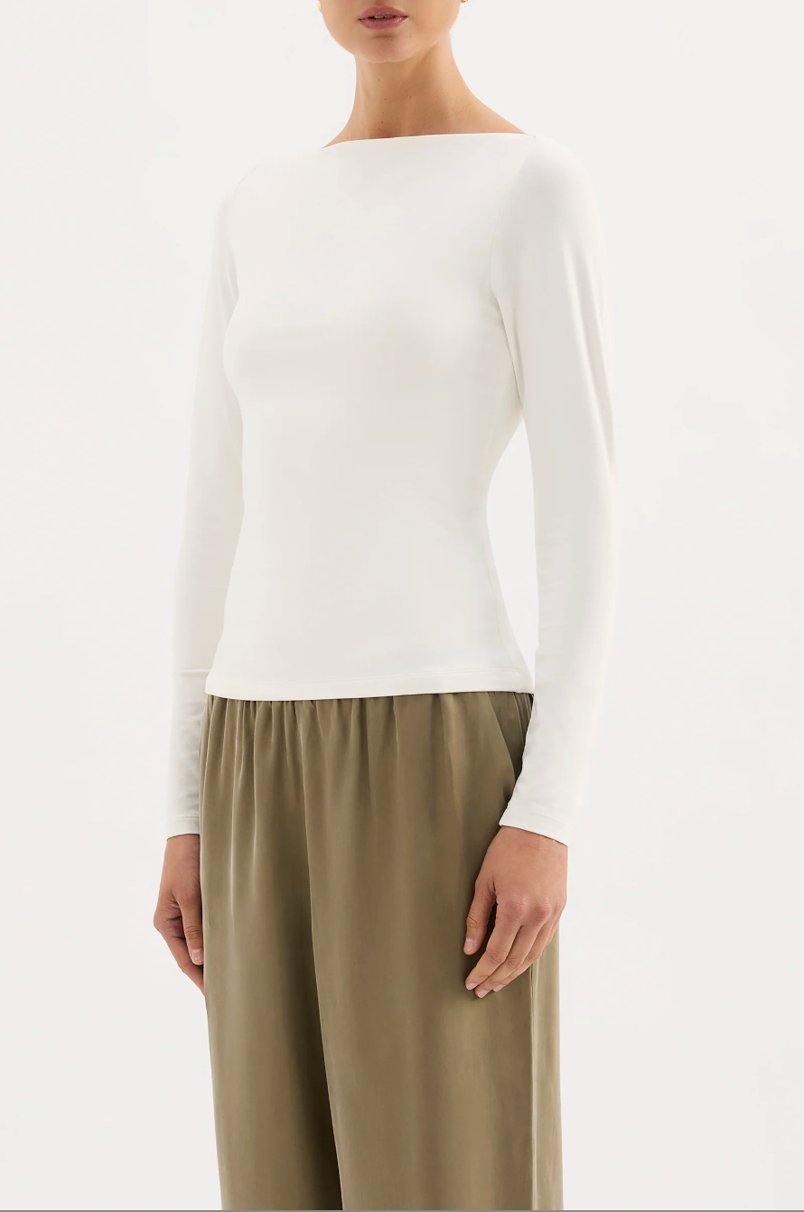 Lilah Ls Top - White