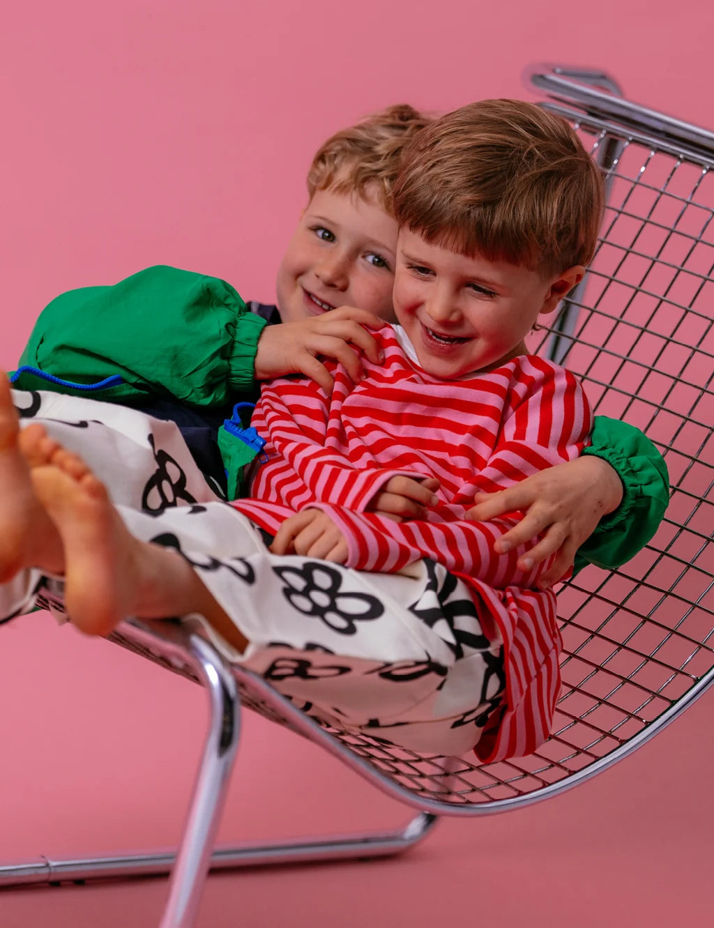 Long Tee - Cherry Stripe