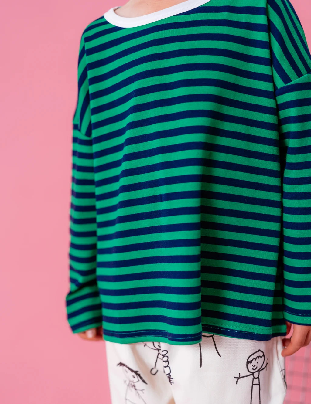 Long Tee - Apple Stripe