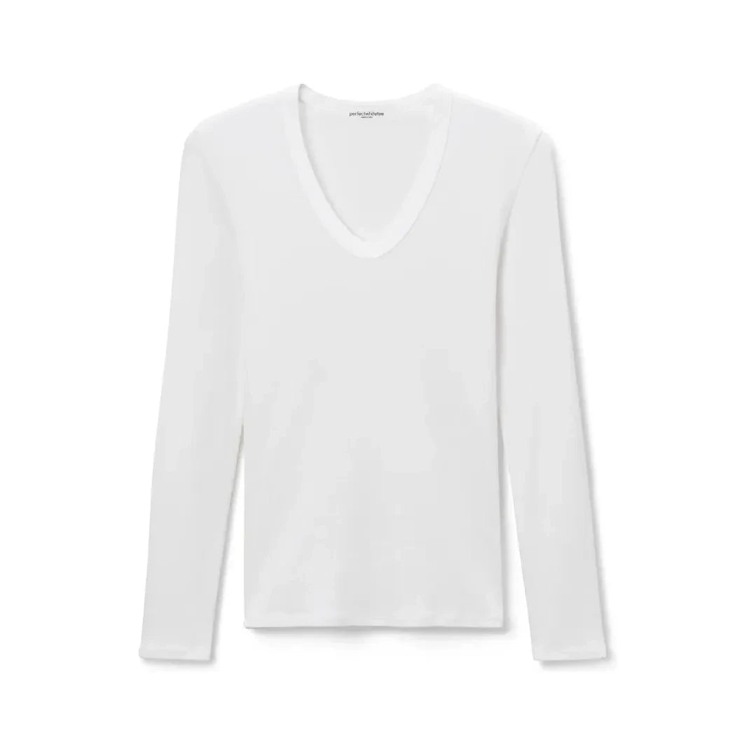 Robyn U Neck Rib Long Sleeve